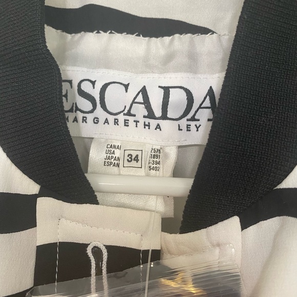 Escada by Margaretha Ley Silk Bomber Style Jacket Brand New With Tags!! - Picture 9 of 9
